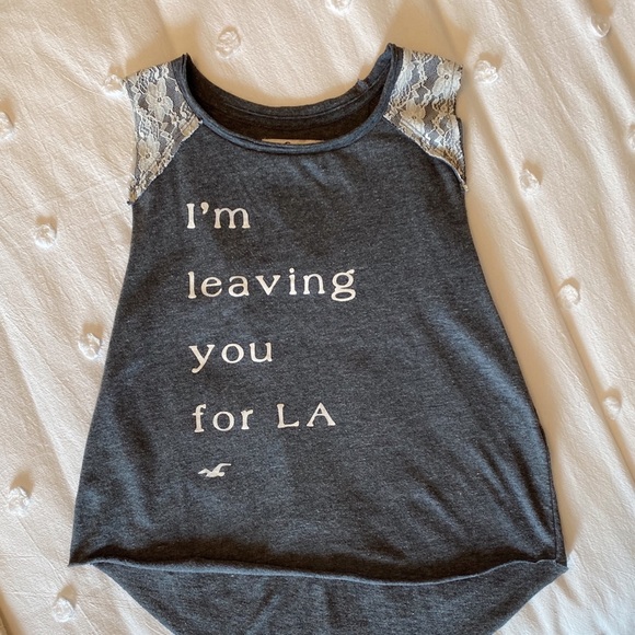 Hollister Tops - Hollister Tank I’m leaving you for LA